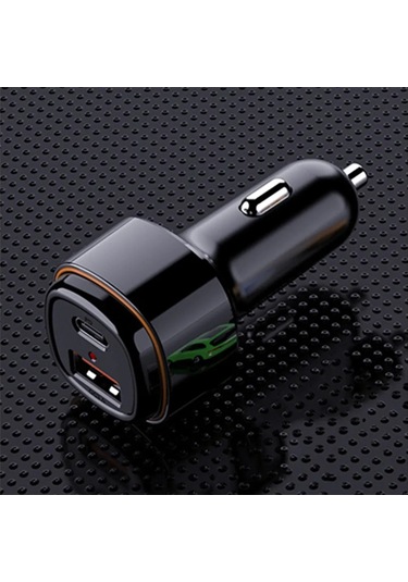 Geeroyoo 38w Hızlı Şarj Çift Portlu Usb-c Araç Şarj Cihazı - Pd 20w & Qc3.0 Uyumlu