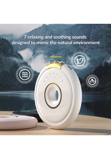 Maiyame Beyaz Bluetooth 5.0 Gürültü Ve Müzik Çalar - 7 Farklı Gürültü, 15-30-60 Dakika Zamanlayıcı, Ses Ayarlı Uyku Aleti Beyaz