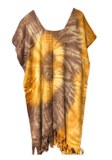 Azrua Batik Şal Elbise, Mükemmel Incelik, Batik Şal Elbise Çok Renkli