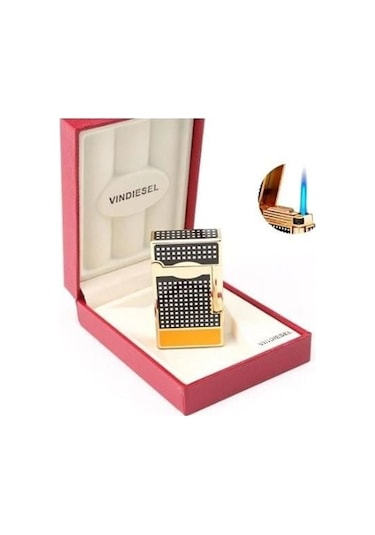 Vindiesel Dupont Tarz Tek Torch Puro Çakmağı Sarı-siyah Çok Renkli