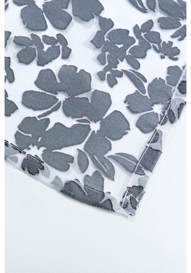 Pannello Tül Perde Beyaz Mor 140x295 Mor