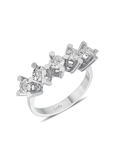 Lova 1,50 Karat Efektli Pırlanta Beştaş Yüzük - 1070108