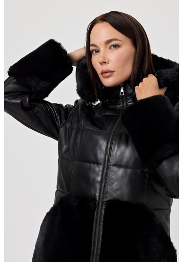 Veria Siyah Deri Mont Siyah