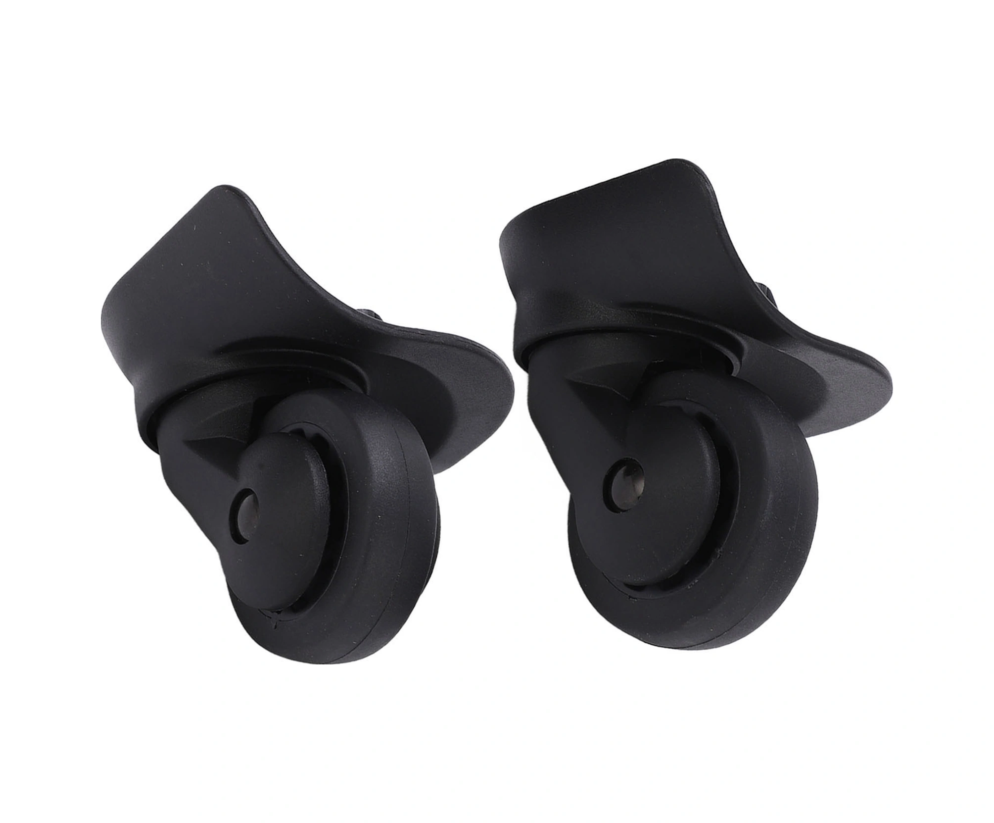 Shineyee A53 Siyah Valiz Tekerlekleri - Çiftli万向轮, Sessiz, Dayanıklı Pp+pet Malzeme, Kolay Kurulum, Seyahat Çantası Tamiri Aksesuarı