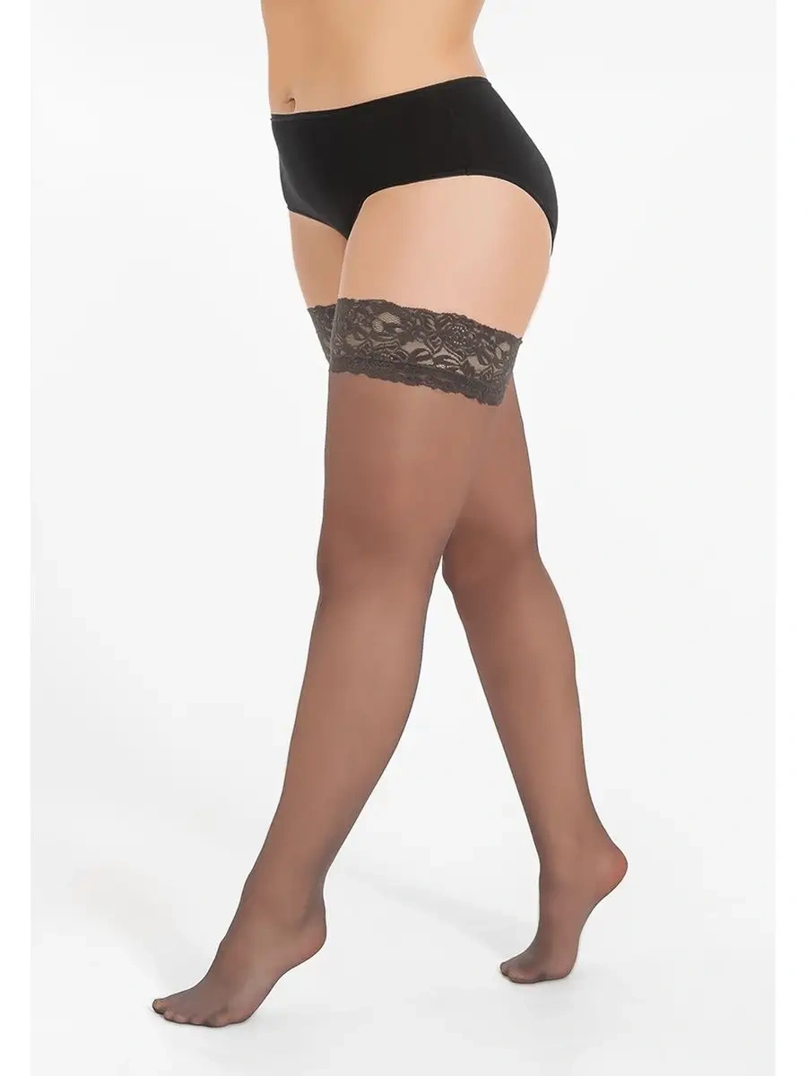 Teatro Büyük Boy Lastikli Dantel Çoraplar 11383815 Grafit