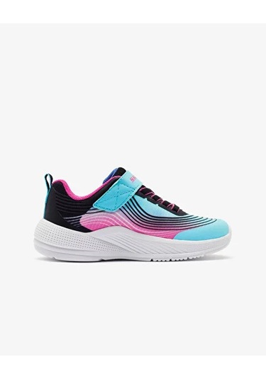 Skechers Microspec Advance Kız Çocuk Mavi Spor Ayakkabı Karışık Çok Renkli
