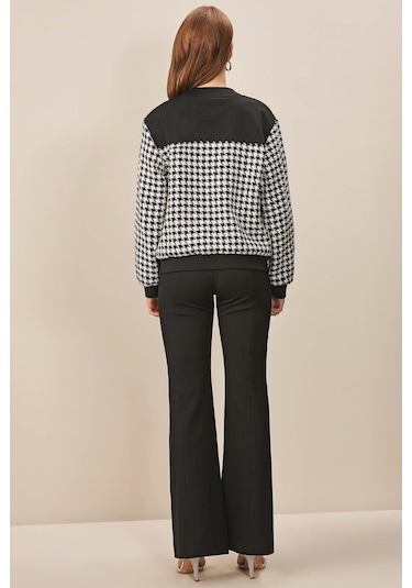 Düşük Kol Siyah Tüvit Mont Siyah