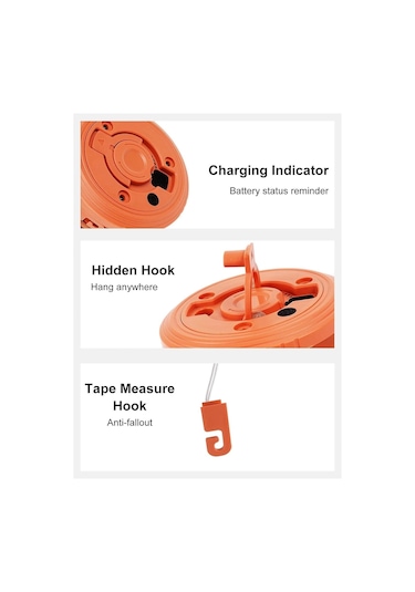 Powerdex 10mt Şarjlı Telli Peri Ledli 8 Animasyonlu Günışığı Ve Rgb Renk Makaralı Süsleme Ledi