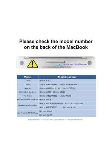 Macbook Pro 16" A2485 Panda Desenli Koruyucu Laptop Kılıfı Panda