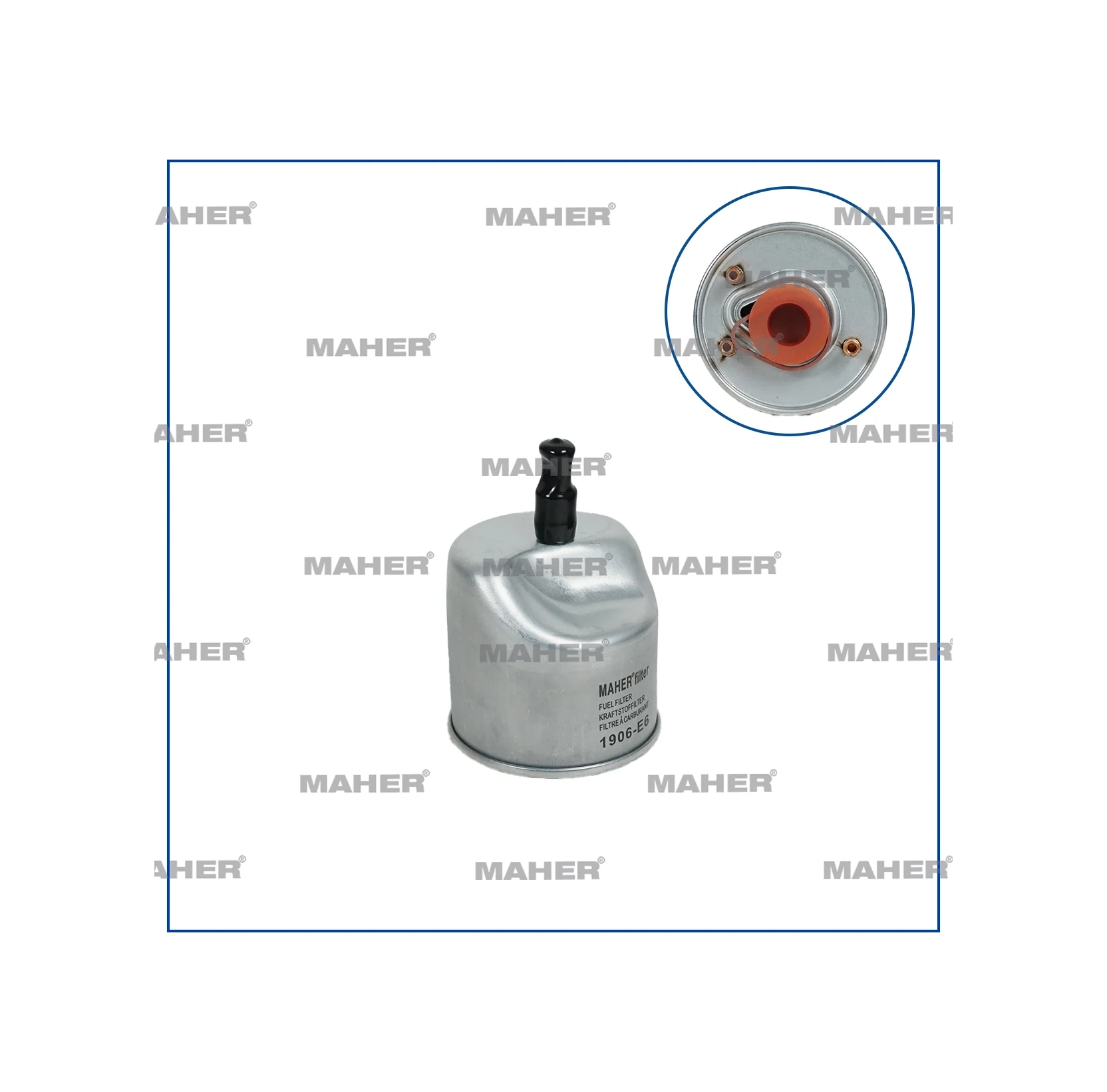 Yakıt Fıltresı Mazot 206 / 207 / 208 / 301 / 508 / 3008 / Tepee / C3 / C4 / C5 / Berlıngo 2012 Dv6-dv6c-a16dt 1.6 Hdı Euro 5 1906e6