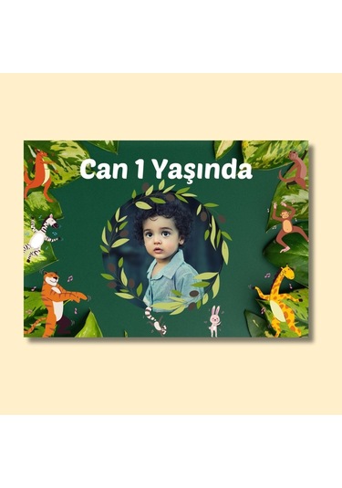 Çocuklara Özel Fotoğraflı Doğum Günü Posteri