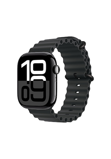 Xemu Watch 10 46mm Uyumlu Krd-75 Silikon Kordon-mat Siyah