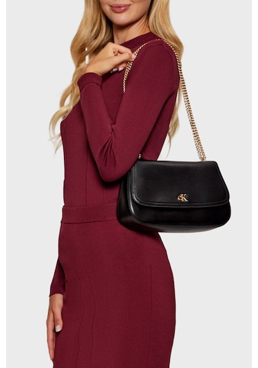 Calvin Klein Bayan Çanta Lv04f3171g Yıh Siyah-gold Siyah-gold