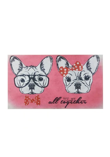 Köpek Baskılı Kauçuk Kapı Önü Paspası