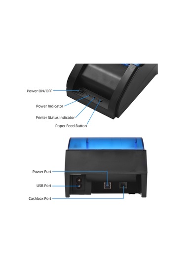 Os7114eu 58 Mm Pos Yazıcı Doğrudan Termal Masaüstü Makbuz Yazıcısı