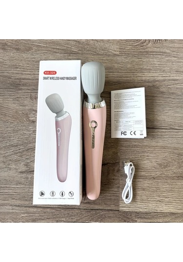 Elmpaly Pembe Şarj Edilebilir Elektrikli Masaj Tabancası Boyun Omuz Bacak Sırt Kas Rahatlatma Pembe