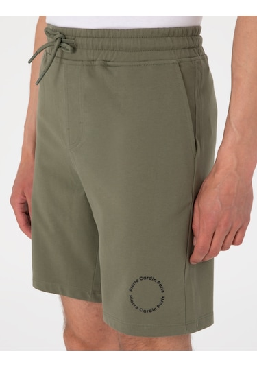 Pierre Cardin Erkek Haki Şort Örme 50310107-vr027 Haki