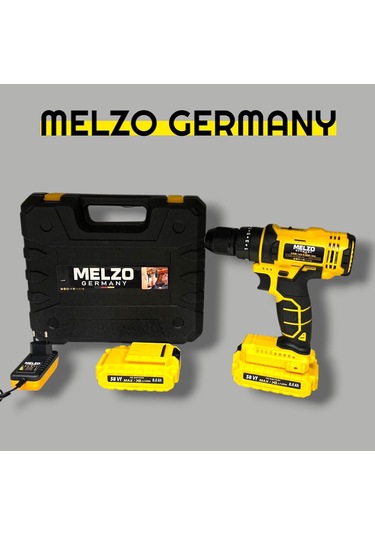 Melzo Germany MLZ7575577 58VF Darbeli Matkap Full Set Sarı/Siyah