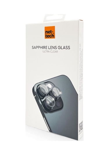 Nettech iPhone Uyumlu 17 Pro Uyumlu Safir Lens Kamera Cam Koruyucu - Lacivert