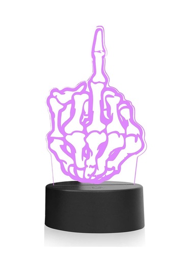 3d İllüzyon Gece Lambası Masa Lambası, 7 Renk Otomatik Kademeli Aydınlatma