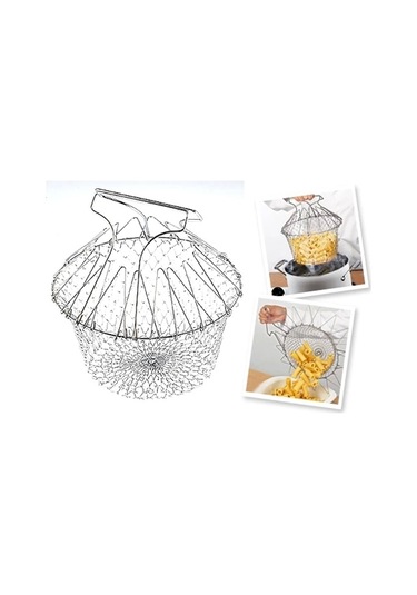 Chef Basket Çok Fonksiyonlu Pratik Süzgeç Çok Renkli
