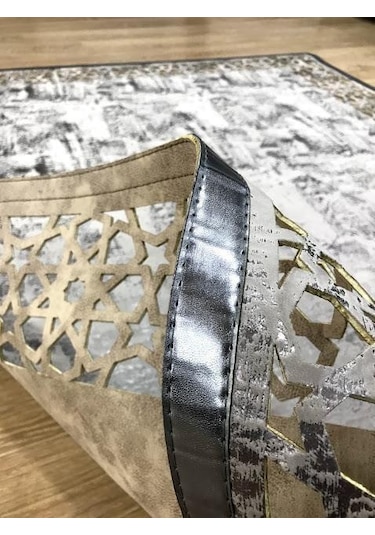 Hoom Rugs Deri Halı 04 Vizon Bronz Dekoratif Deri Halı