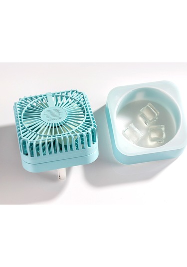 Springsun Usb Büyülü Küp Katlanır Fan + Nemlendirici Sessiz, Taşınabilir, Led Gece Lambası
