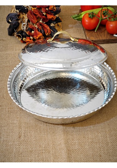 Bakır Pilav Tenceresi 29 Cm 2400 Ml