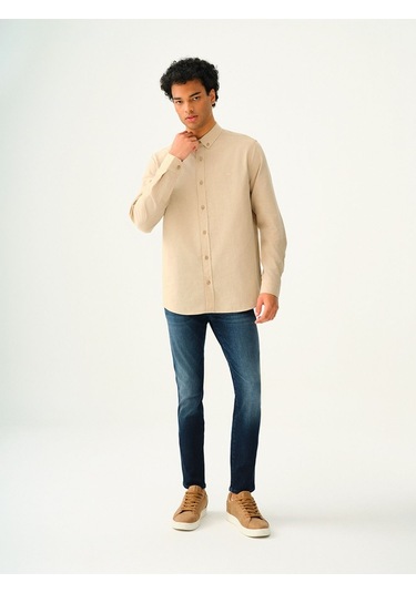 Loft Erkek Gömlek Lf2037403 Bej