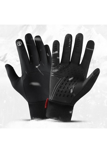 Stavye Soğuk Rüzgar Geçirmez Suya Dayanlıklı Dokunmatik Parmak Motosiklet Kayak Eldiveni