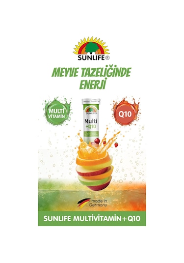 Sunlife Multivitamin Destek Seti 2 x 20 Efervesan Tablet