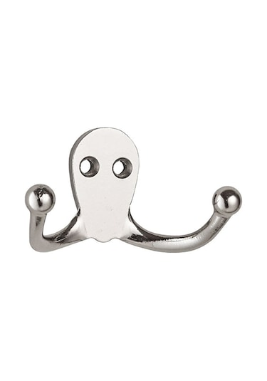 147 Çiftli Kanca Askı Krom Metal