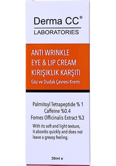 Derma CC Laboratories   Göz ve Dudak Çevresi Kremi 30 ML