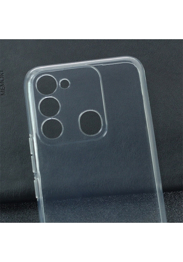 Tecno Spark 8c Kilif Seffaf Fit Silikon