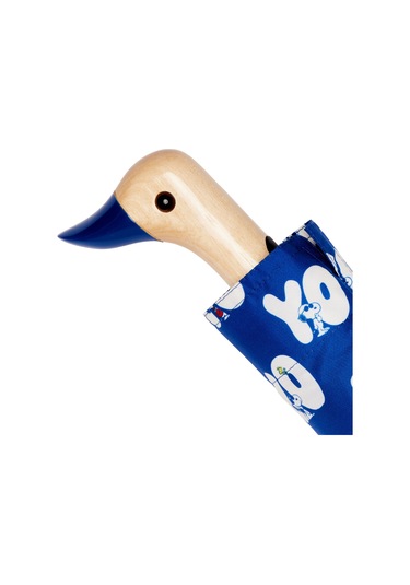 Original Duckhead Duck Kompakt Şemsiye Peanuts - Yo Mavi