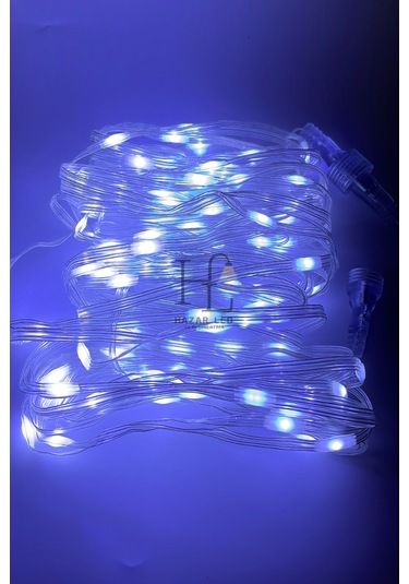 10 Metre Beyaz Peri Led Işık Ip64 Dış Mekan Jack Eklemeli Dekoratif Led Işık Yılbaşı Süsü Beyaz