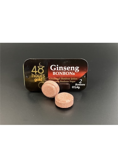 3 Adet 48 Hours Gold Ginseng Bonbon Şeker Metal Kutuda 2'şer adet