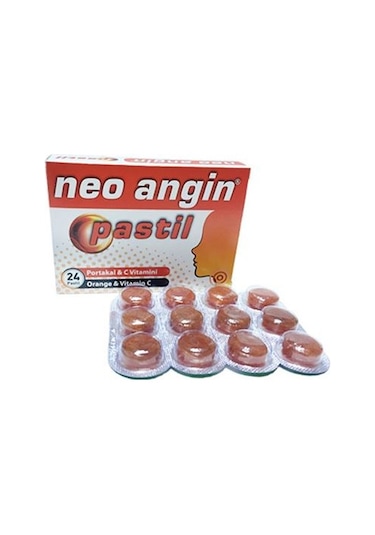Neo Angin Portakal C Vitamini 24 Pastil