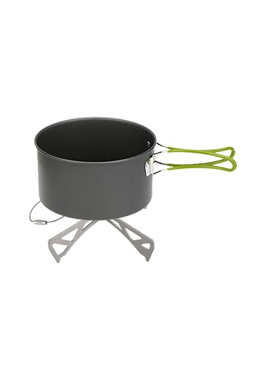 Reedark Titanyum Kamp Fırın Stantı - Msr Taşıma Destek Aparatı, Ultra Hafif, Kampçı İçin Piknik Bbq Erişim Gereci Gümüş