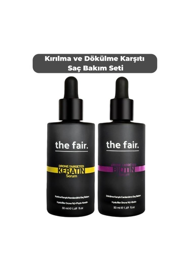 the fair. Dökülme ve Kırılma Karşıtı Vegan Saç Bakım Seti 2 x 50 ML
