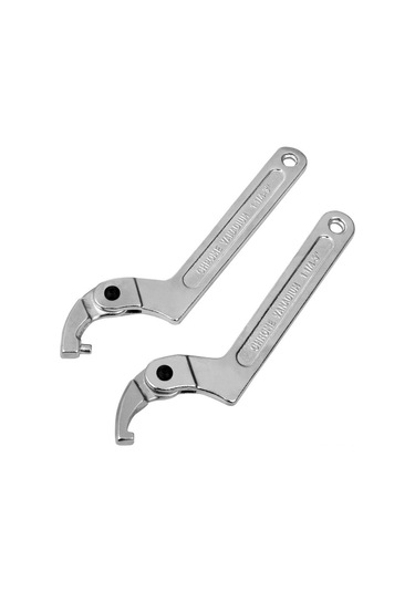 Aubyhe Sentian Alyüminyum Alaşımlı Ayarlanabilir Yarım Ayı Anahtar, Su Sayaçları Ve Amortisör Somunları İçin 115-170mm, Ergonomik Tutuş, Şok Emici