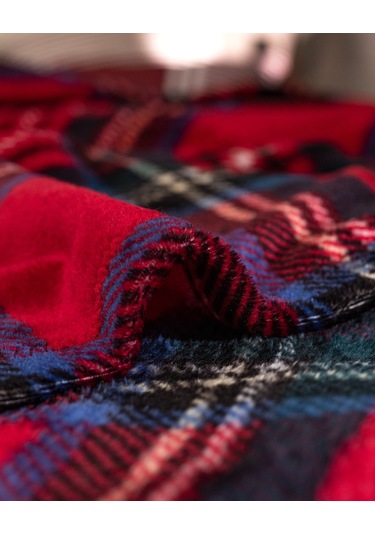 Clorel Çift Kişilik Welsoft Baskılı Battaniye - Kırmızı 8684427292181 Çok Renkli