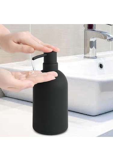 Suntek Siyah Sabunluk Losyon Dispenseri Boş Otel Şampuan Siyah Diğer