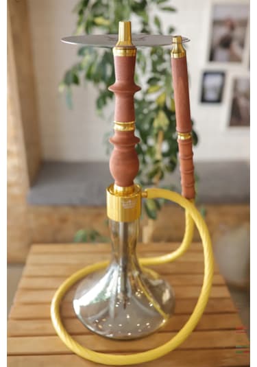 Alfeshisha Ottoman Ahşap Gold Nargile