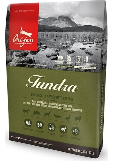 Orijen Tundra Etli Tahılsız Yetişkin Kedi Maması 5400 G