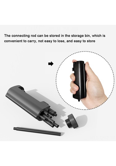 Aubyhe Alüminyum Kamp Işığı Tutucu, Üç Ayaklı, 1/4" İç Parça, Telefon/kamera Tutabilir, Taşınabilir, Çok Senaryo Çok Renkli