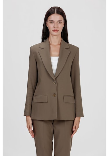 Kadın Blazer Ceket Haki