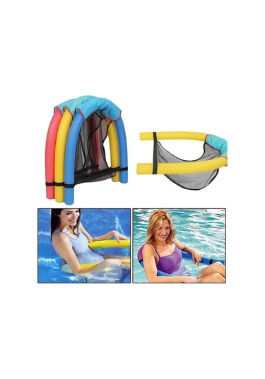 Şeker Portakalım 1 Adet Mavi Fileli Deniz Havuz Sandalyesi Mavi