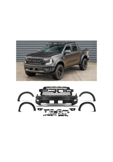 Ford Ranger T9 2023+ Raptor Stil Ön Tampon Ve Dodik Takımı Sinyalsiz