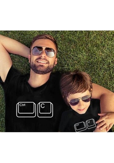 Baba Veya Oğul Baskılı T-Shirt